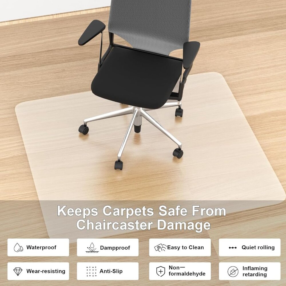 NEW Office Chair Mat for Hardwood Floor - 28"X30" - Picture 4 of 9